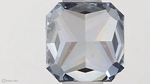 0.52ct RADIANT Fancy Vivid Blue SI1 Coloured Lab diamond