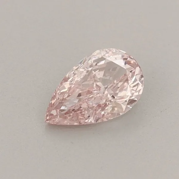 0.31ct PEAR Fancy Intense Pink VS2 Coloured Lab diamond