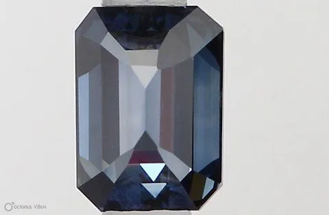 0.5ct EMERALD Fancy Deep Blue SI2 Coloured Lab diamond