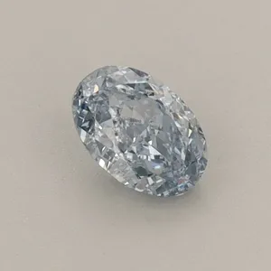 0.45ct OVAL Fancy Intense Blue VS1 Coloured Lab diamond