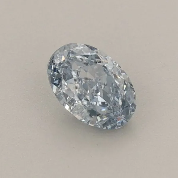 0.45ct OVAL Fancy Intense Blue VS1 Coloured Lab diamond