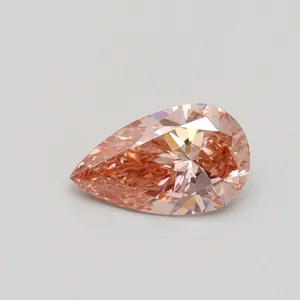 0.5ct PEAR Fancy Intense Pink VS1 Coloured Lab diamond