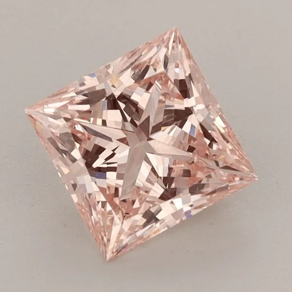 1.5ct PRINCESS Fancy Intense Pink VVS2 Coloured Lab diamond