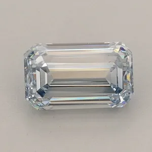 0.93ct EMERALD Fancy Light Blue VS2 Coloured Lab diamond