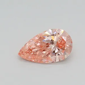 0.52ct PEAR Fancy Intense Pink SI2 Coloured Lab diamond