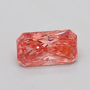 0.51ct RADIANT Fancy Vivid Pink VS2 Coloured Lab diamond