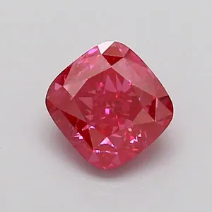 1.05ct CUSHION Fancy Vivid Pink VS2 Coloured Lab diamond