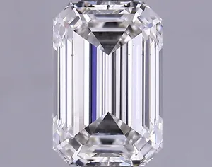 0.81ct EMERALD F VS1 Lab diamond