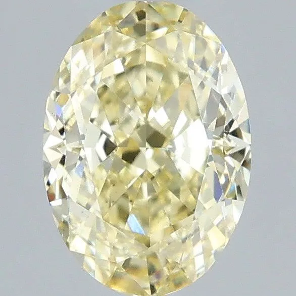 1.06ct OVAL Fancy Yellow VS2 Coloured Lab diamond