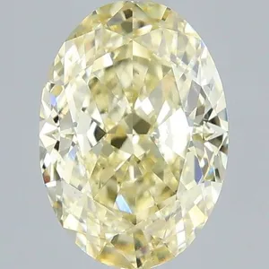 1.06ct OVAL Fancy Yellow VS2 Coloured Lab diamond
