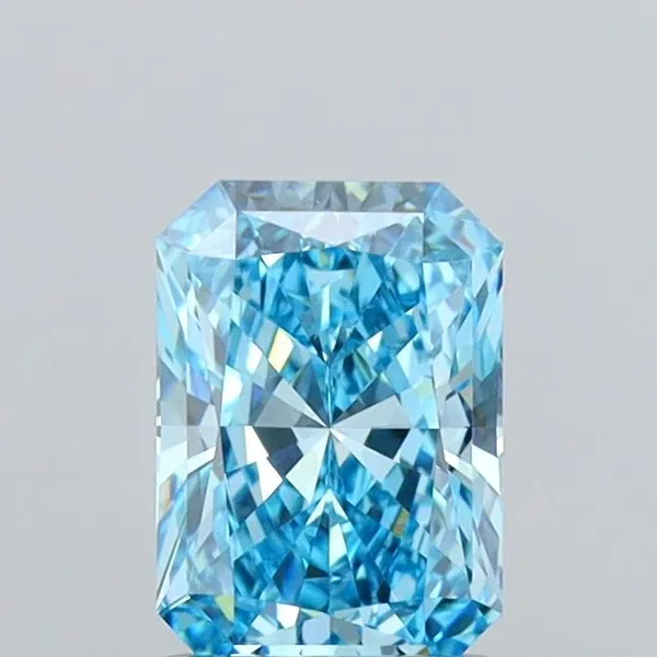 1.35ct RADIANT Fancy Vivid Blue VS1 Coloured Lab diamond