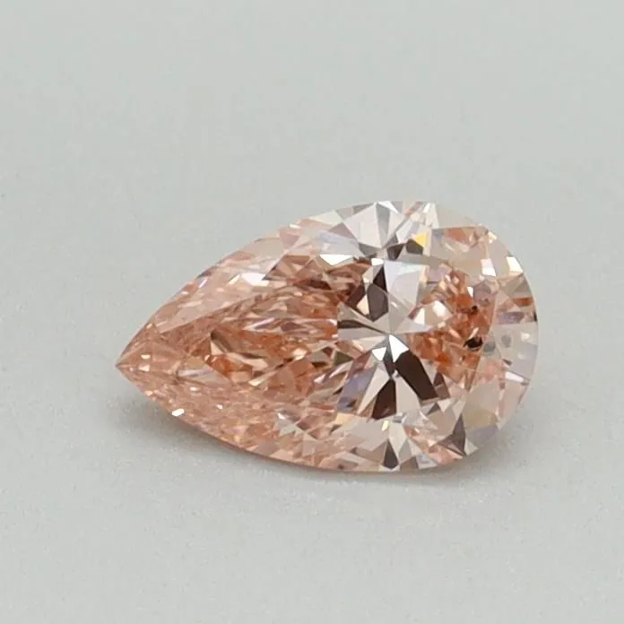 0.37ct PEAR Fancy Intense Pink VVS2 Coloured Lab diamond