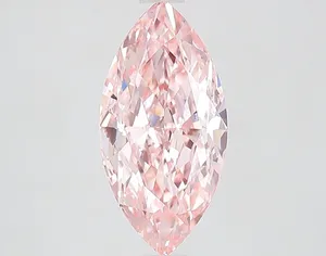 2.5ct MARQUISE Fancy Vivid Pink VVS2 Coloured Lab diamond