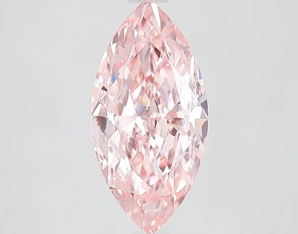 2.5ct MARQUISE Fancy Vivid Pink VVS2 Coloured Lab diamond