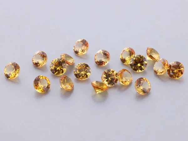 0.07ct Yellow Sapphire, Round cut gemstone