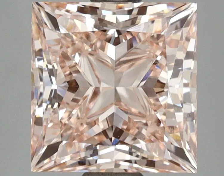 3.05ct PRINCESS Fancy Intense Pink VVS2 Coloured Lab diamond