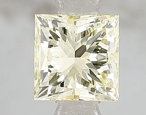 1ct PRINCESS Fancy Yellow VS1 Coloured Lab diamond
