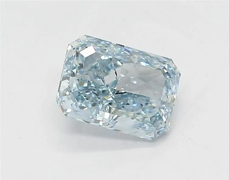 1.18ct RADIANT Fancy Intense Blue VS2 Coloured Lab diamond