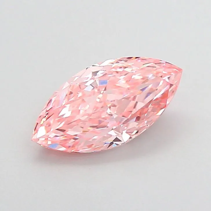 1.07ct MARQUISE Fancy Vivid Pink VS1 Coloured Lab diamond
