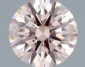 0.61ct ROUND Fancy Intense Pink VVS1 Coloured Lab diamond