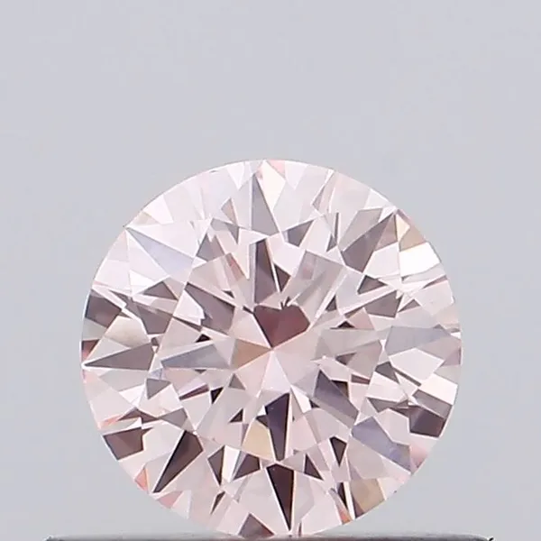 0.48ct ROUND Fancy Intense Pink VVS2 Coloured Lab diamond