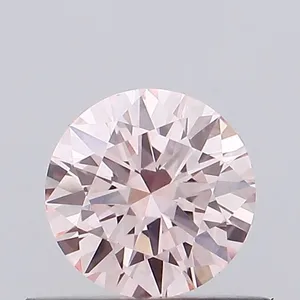 0.48ct ROUND Fancy Intense Pink VVS2 Coloured Lab diamond