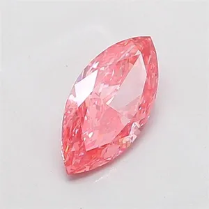1.48ct MARQUISE Fancy Vivid Pink VS1 Coloured Lab diamond