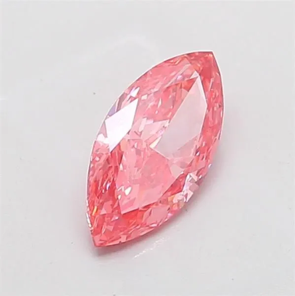 1.48ct MARQUISE Fancy Vivid Pink VS1 Coloured Lab diamond