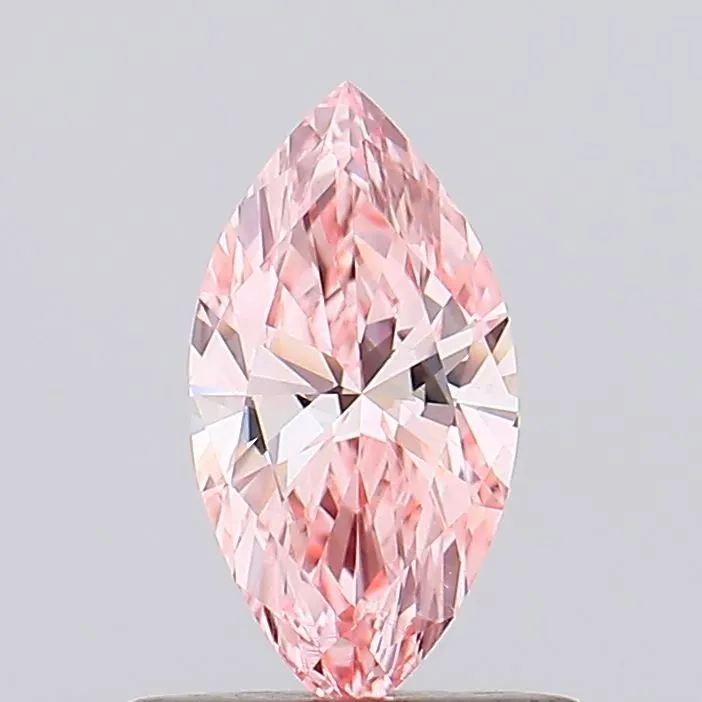 0.40ct MARQUISE Fancy Vivid Pink VS2 Coloured Lab diamond
