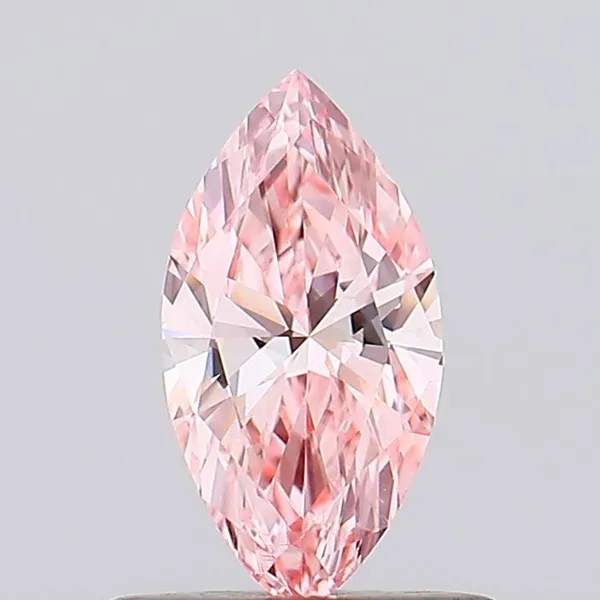 0.4ct MARQUISE Fancy Vivid Pink VS2 Coloured Lab diamond