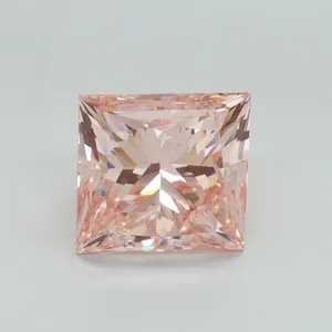 4.11ct PRINCESS Fancy Vivid Pink VS1 Coloured Lab diamond