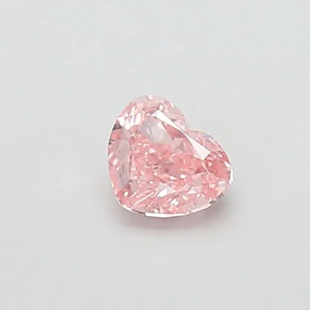1.01ct HEART Fancy Intense Pink VS1 Coloured Lab diamond