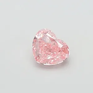 1.01ct HEART Fancy Intense Pink VS1 Coloured Lab diamond