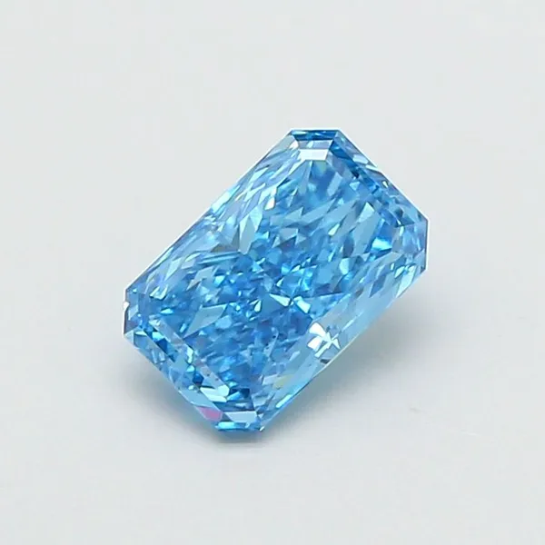 1.12ct RADIANT Fancy Vivid Blue VS1 Coloured Lab diamond