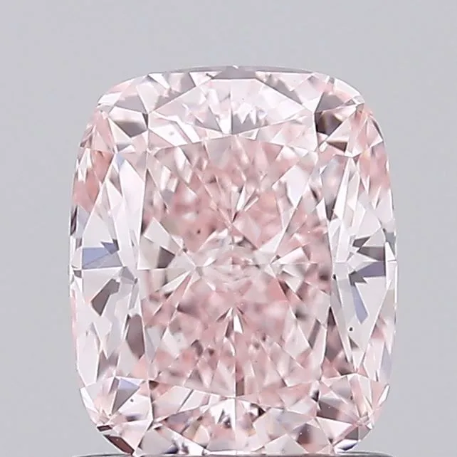 1.06ct CUSHION Fancy Intense Pink VVS2 Coloured Lab diamond
