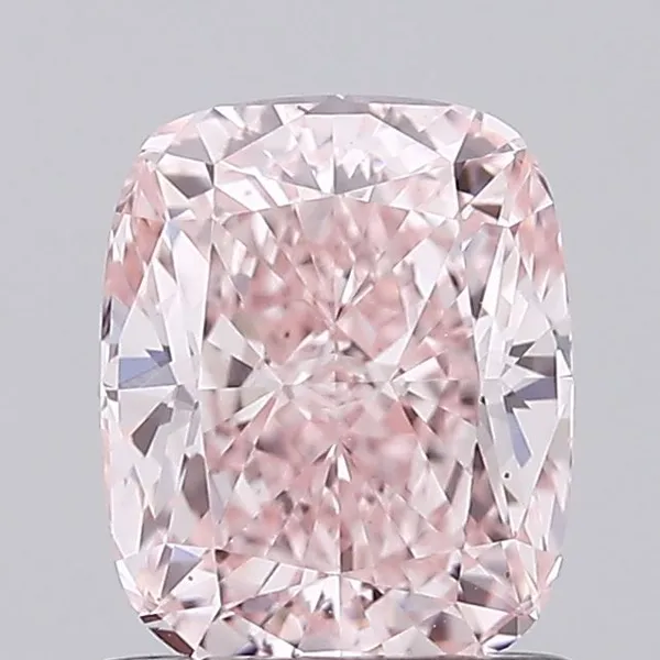 1.06ct CUSHION Fancy Intense Pink VVS2 Coloured Lab diamond