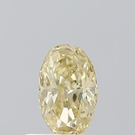 0.40ct OVAL Fancy Light Yellow VS2 Coloured Lab diamond