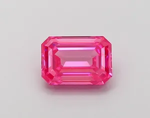 1.19ct EMERALD Fancy Vivid Pink VS1 Coloured Lab diamond