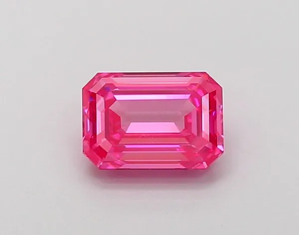 1.19ct EMERALD Fancy Vivid Pink VS1 Coloured Lab diamond