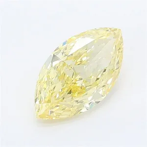 0.95ct MARQUISE Fancy Yellow VVS2 Coloured Lab diamond