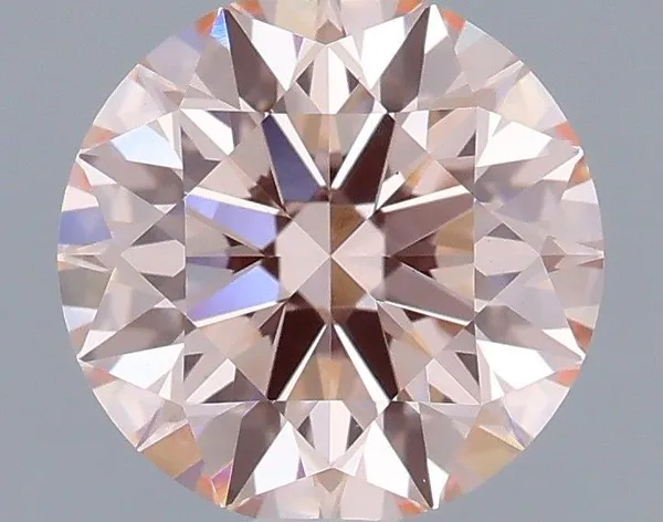 1.01ct ROUND Fancy Intense Pink VS1 Coloured Lab diamond