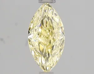 1.06ct MARQUISE Fancy Intense Yellow VVS2 Coloured Lab diamond