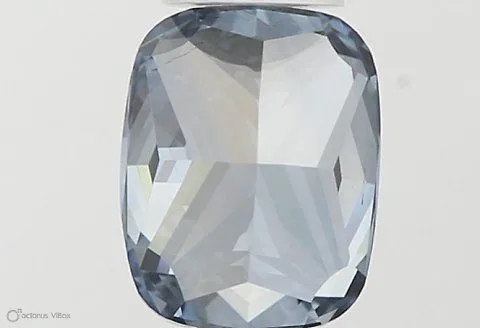 0.62ct CUSHION Fancy Vivid Blue SI1 Coloured Lab diamond
