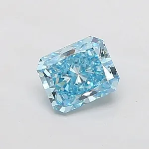1.01ct RADIANT Fancy Vivid Blue VS2 Coloured Lab diamond