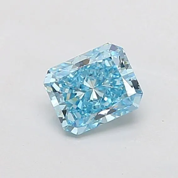 1.01ct RADIANT Fancy Vivid Blue VS2 Coloured Lab diamond