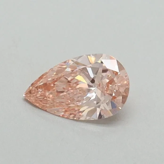 0.30ct PEAR Fancy Vivid Pink VS2 Coloured Lab diamond