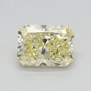 0.53ct RADIANT Fancy Yellow VVS2 Coloured Lab diamond