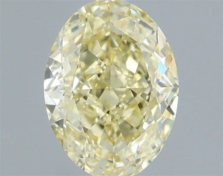 1.05ct OVAL Fancy Yellow VVS2 Coloured Lab diamond