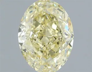 1.05ct OVAL Fancy Yellow VVS2 Coloured Lab diamond