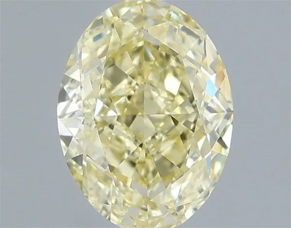 1.05ct OVAL Fancy Yellow VVS2 Coloured Lab diamond